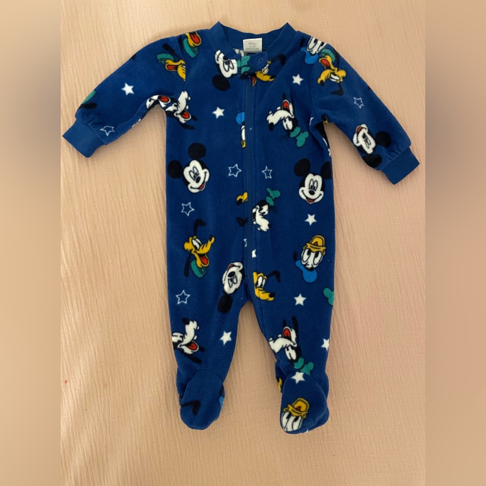 Disney Blue Vintage Character Fleece Sleeper